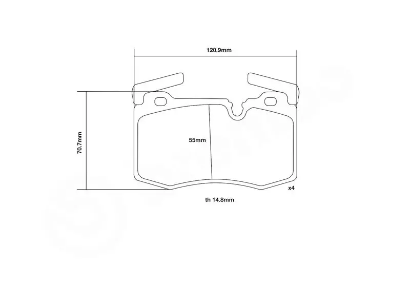 Handler.Part High performance brake pad set BREMBO 07B31474 3