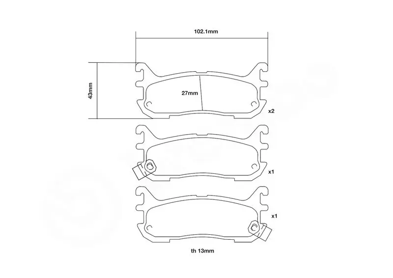 Handler.Part High performance brake pad set BREMBO 07B31507 3