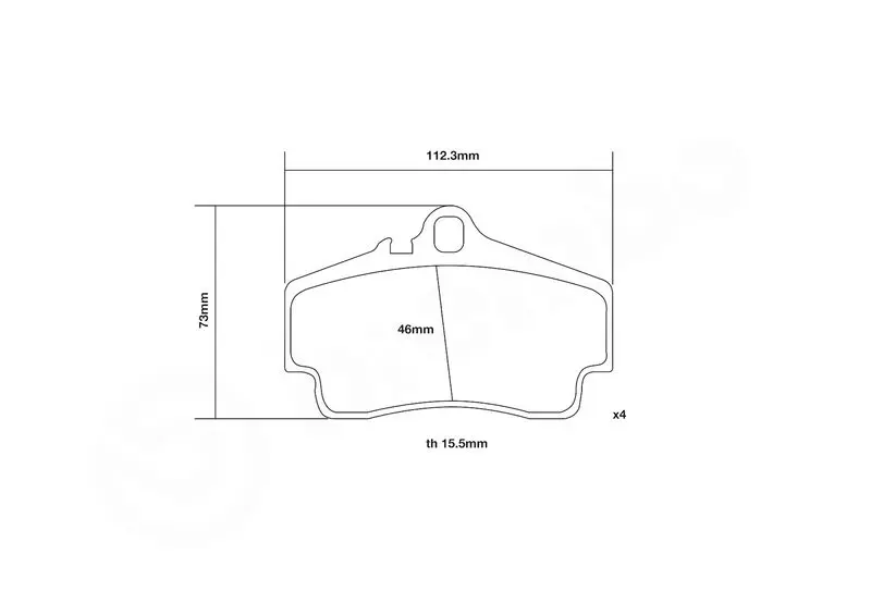 Handler.Part High performance brake pad set BREMBO 07B31514 3