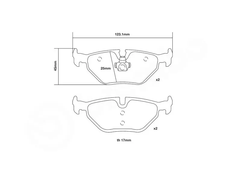 Handler.Part High performance brake pad set BREMBO 07B31526 3