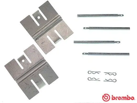 Handler.Part Accessory kit, disc brake pads BREMBO A02322 1