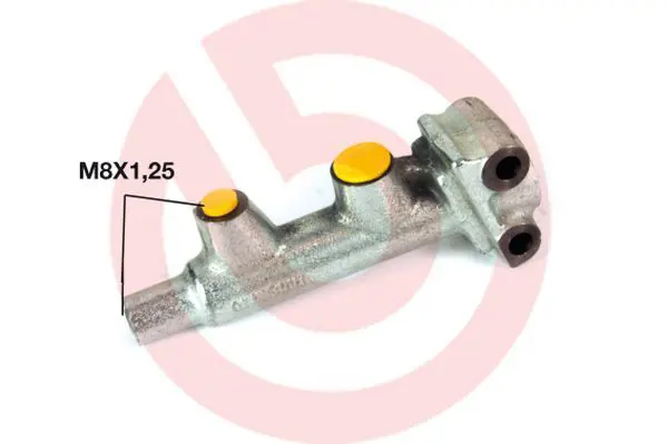 Handler.Part Brake master cylinder BREMBO M61029 1