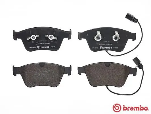 Handler.Part Brake pad set, disc brake BREMBO P05003 2