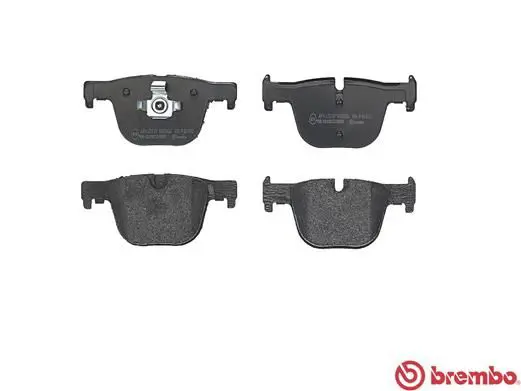 Handler.Part Brake pad set, disc brake BREMBO P06072 2