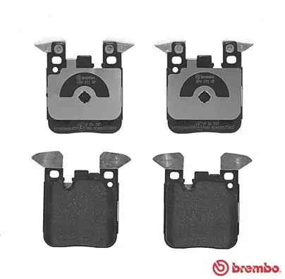 Handler.Part Brake pad set, disc brake BREMBO P06087 2