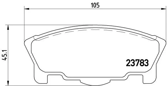 Handler.Part Brake pad set, disc brake BREMBO P16014 1