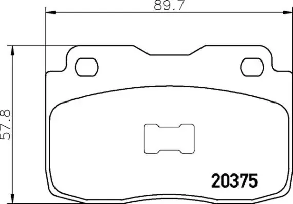 Handler.Part Brake pad set, disc brake BREMBO P23025 1