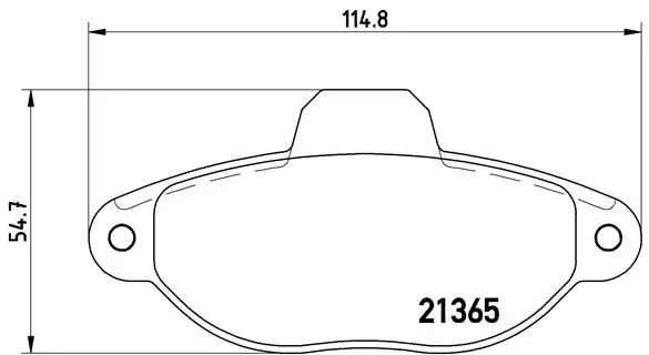 Handler.Part Brake pad set, disc brake BREMBO P23054 1