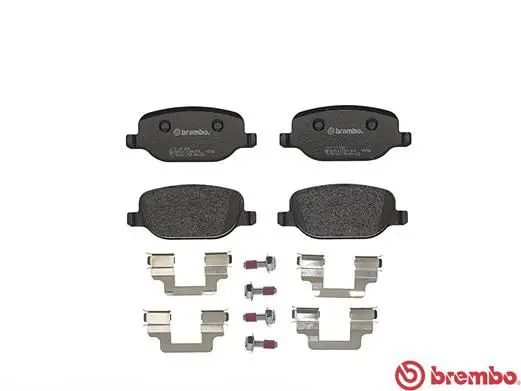 Handler.Part Brake pad set, disc brake BREMBO P23089 2