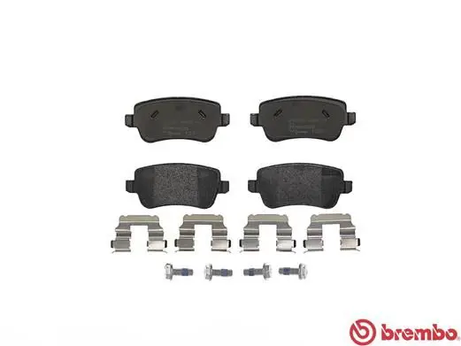 Handler.Part Brake pad set, disc brake BREMBO P23101 2