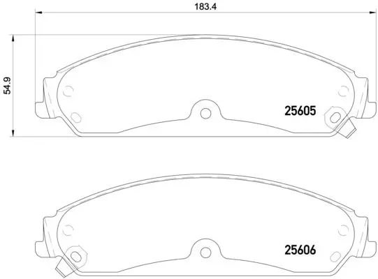 Handler.Part Brake pad set, disc brake BREMBO P23149 1