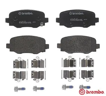 Handler.Part Brake pad set, disc brake BREMBO P23177 2