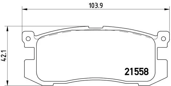 Handler.Part Brake pad set, disc brake BREMBO P24025 1