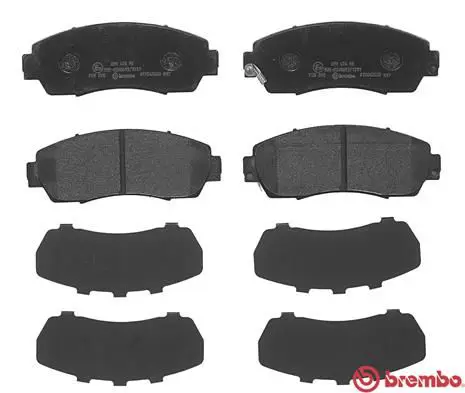 Handler.Part Brake pad set, disc brake BREMBO P28068 2