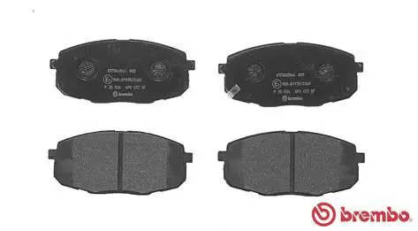 Handler.Part Brake pad set, disc brake BREMBO P30034 2