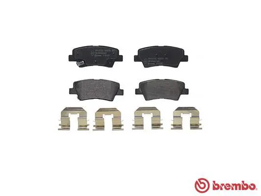 Handler.Part Brake pad set, disc brake BREMBO P30067 2