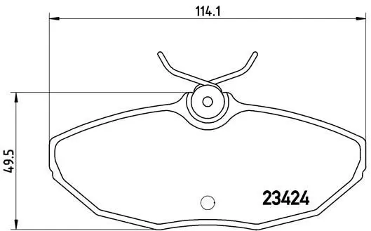 Handler.Part Brake pad set, disc brake BREMBO P36013 1