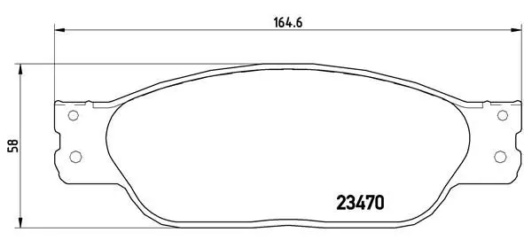 Handler.Part Brake pad set, disc brake BREMBO P36016 1