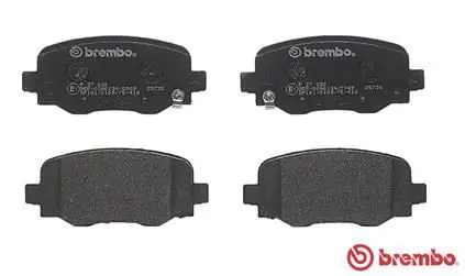 Handler.Part Brake pad set, disc brake BREMBO P37020 2