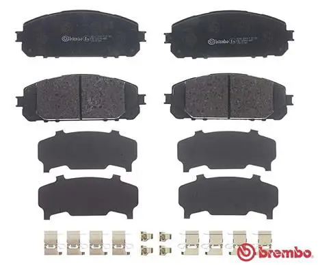 Handler.Part Brake pad set, disc brake BREMBO P37021 2