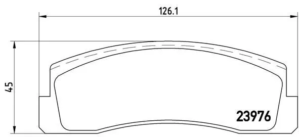 Handler.Part Brake pad set, disc brake BREMBO P41005 1