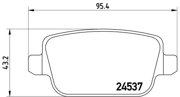 Handler.Part Brake pad set, disc brake BREMBO P44016 1