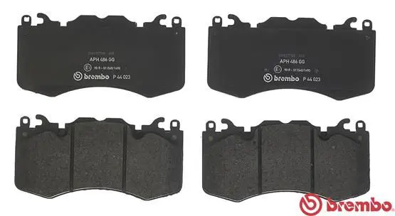 Handler.Part Brake pad set, disc brake BREMBO P44023 2