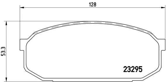 Handler.Part Brake pad set, disc brake BREMBO P49022 1