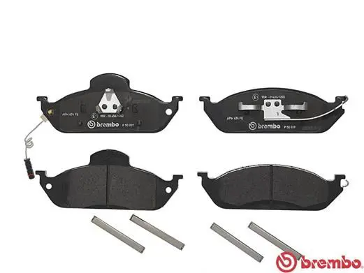 Handler.Part Brake pad set, disc brake BREMBO P50039 2