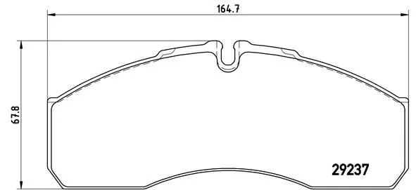 Handler.Part Brake pad set, disc brake BREMBO P50083 1