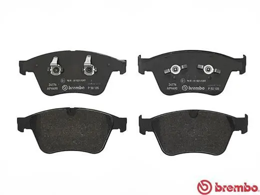 Handler.Part Brake pad set, disc brake BREMBO P50105 2