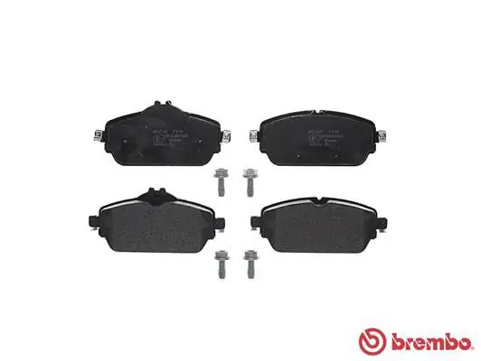 Handler.Part Brake pad set, disc brake BREMBO P50118 2