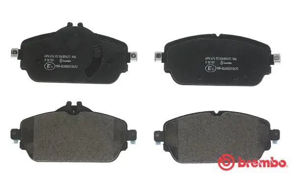 Handler.Part Brake pad set, disc brake BREMBO P50119 2