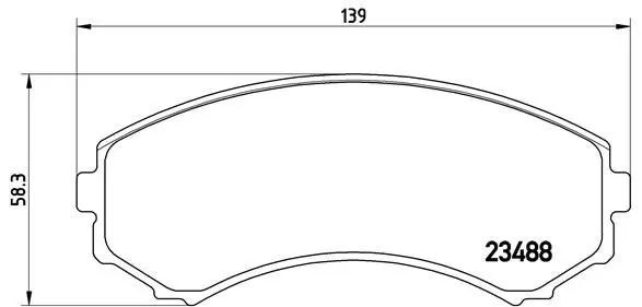 Handler.Part Brake pad set, disc brake BREMBO P54029 1