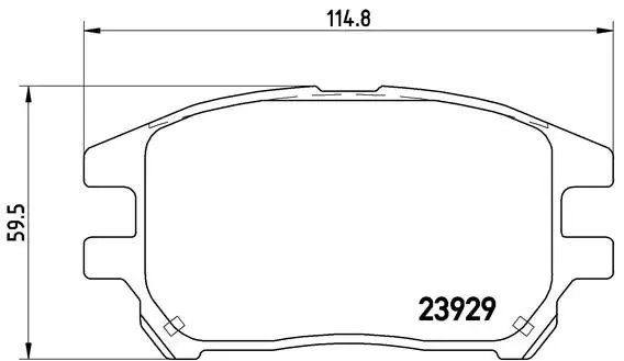 Handler.Part Brake pad set, disc brake BREMBO P56050 1