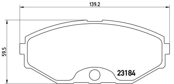 Handler.Part Brake pad set, disc brake BREMBO P56052 1