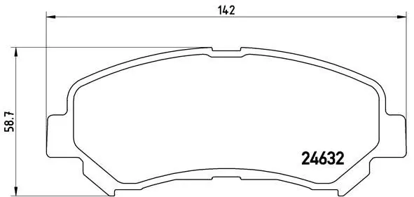 Handler.Part Brake pad set, disc brake BREMBO P56062 1