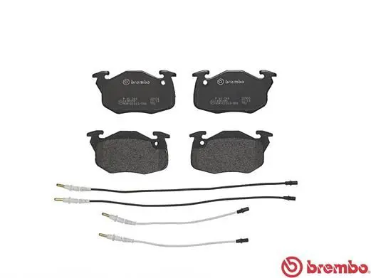 Handler.Part Brake pad set, disc brake BREMBO P61044 2