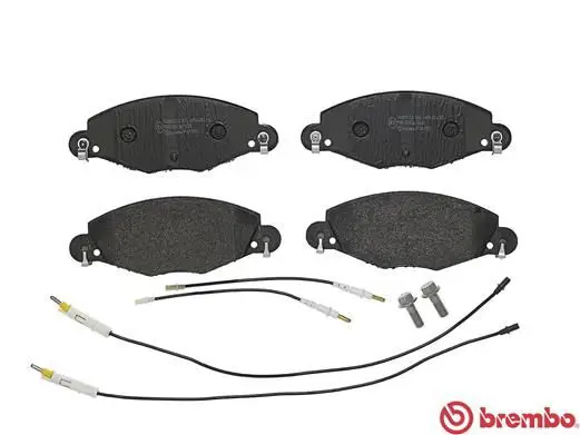 Handler.Part Brake pad set, disc brake BREMBO P61072 2