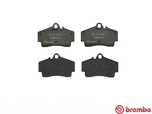 Handler.Part Brake pad set, disc brake BREMBO P65008 2