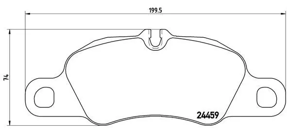 Handler.Part Brake pad set, disc brake BREMBO P65019 1