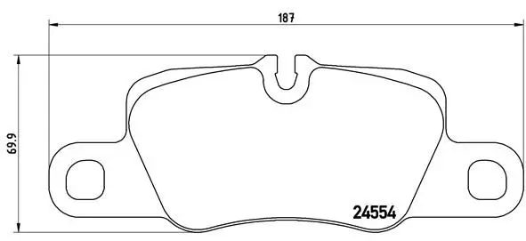 Handler.Part Brake pad set, disc brake BREMBO P65023 1