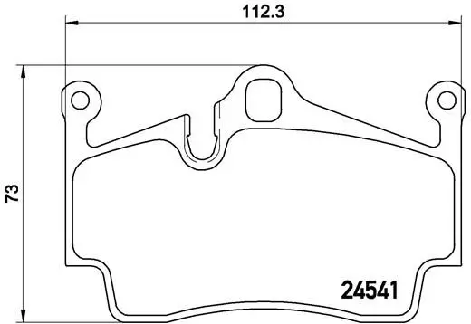 Handler.Part Brake pad set, disc brake BREMBO P65028 1