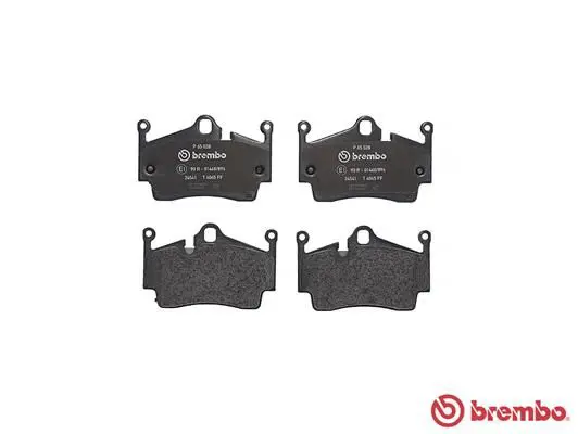 Handler.Part Brake pad set, disc brake BREMBO P65028 2