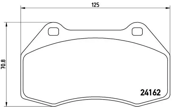 Handler.Part Brake pad set, disc brake BREMBO P68036 1