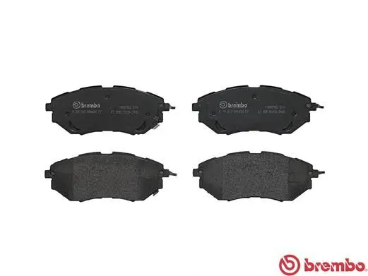 Handler.Part Brake pad set, disc brake BREMBO P78017 2