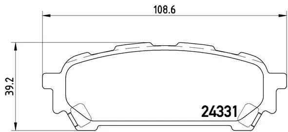 Handler.Part Brake pad set, disc brake BREMBO P78014 1