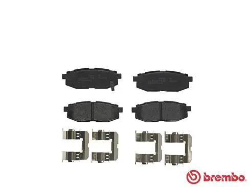 Handler.Part Brake pad set, disc brake BREMBO P78018 2