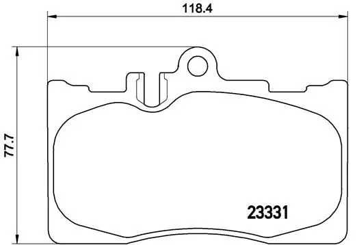 Handler.Part Brake pad set, disc brake BREMBO P83058 1