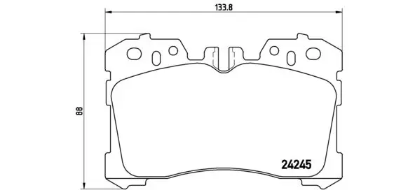 Handler.Part Brake pad set, disc brake BREMBO P83077 1